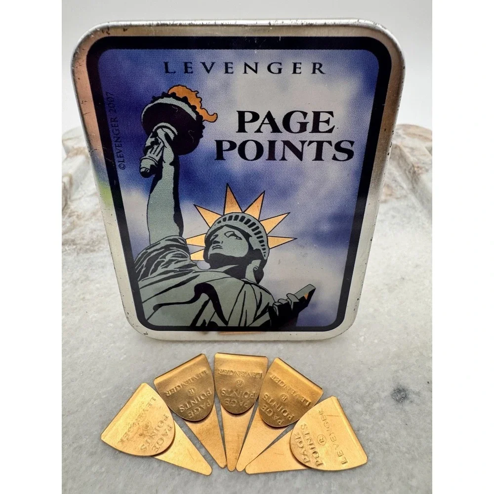 Levenger Brass Bookmarks Page Points 72 Pc Bulk Lot Book Tabs Teacher